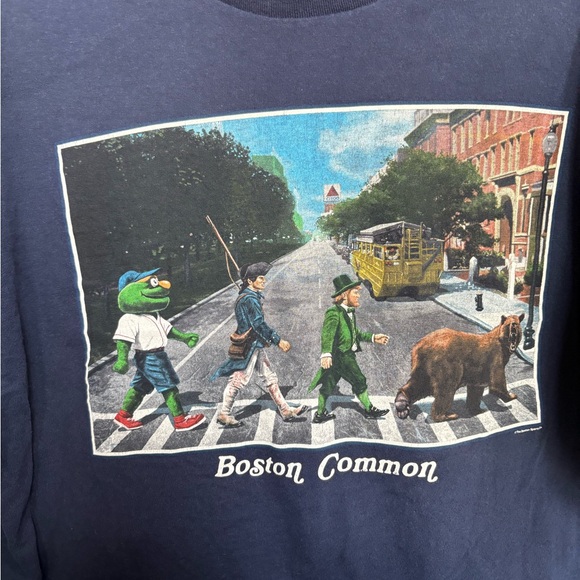 Boston Common “Abbey Road” Parody T-Shirt – Boston Sports Theme – Size XL - Picture 3 of 4
